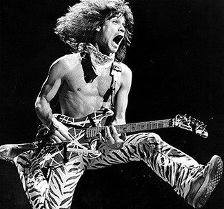 EVH Jumping photo by Paul Chinn